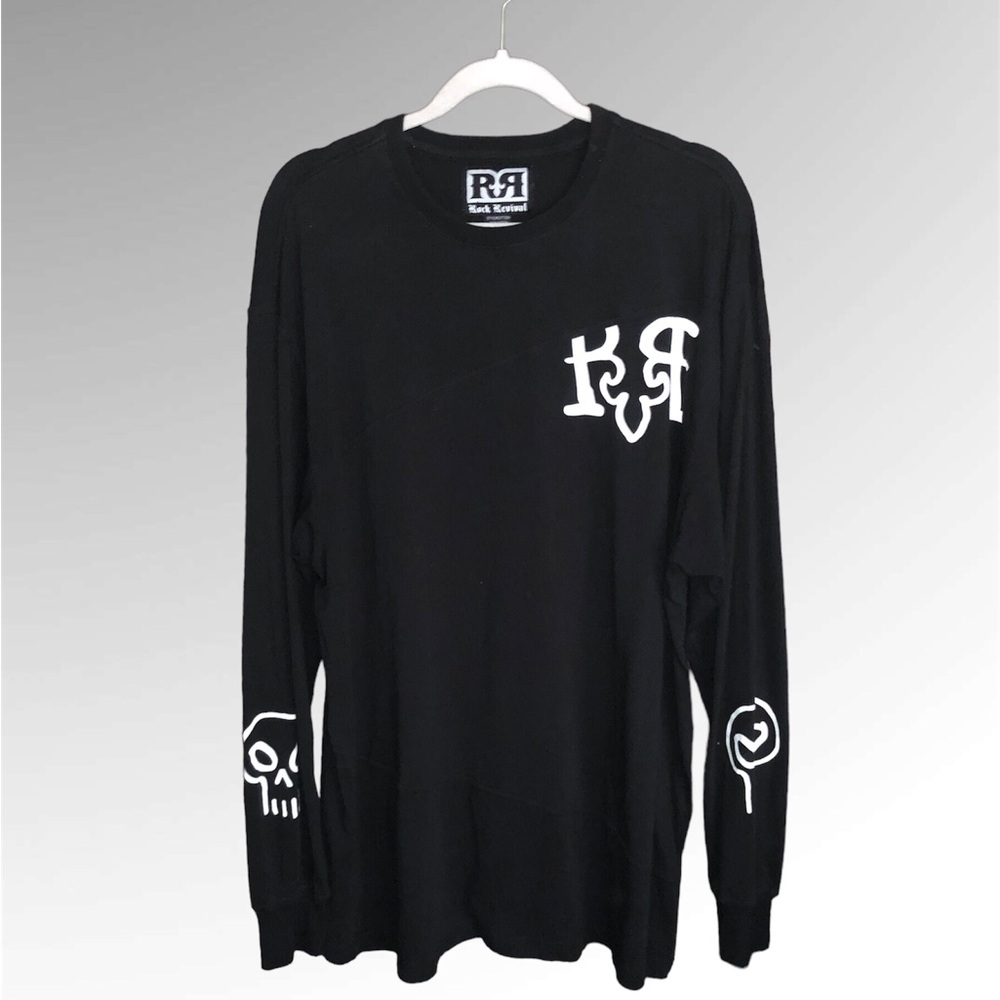 Rock Revival black long sleeve Tshirt size XXL